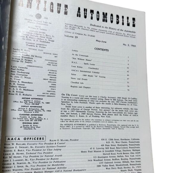 Antique Automobile 1965 Magazine May-June Volume 29 Issue 3 - Picture 3 of 3